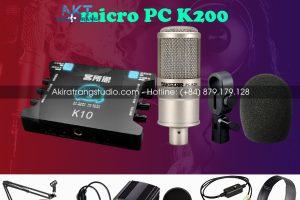 Combo sound card k10+mic takstar pc-k200