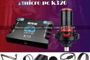 Combo micro Takstar PC-K320, sound card XOX K10