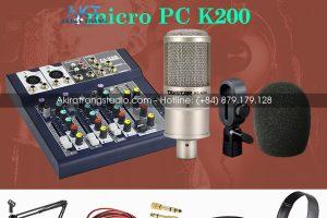 Bộ livestream Mixer F4 mic K200