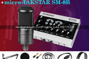 Combo Sound Card U16K MK3 + Mic Thu Âm SM-8B