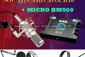 COMBO Sound Card xox k10+ Micro BM900