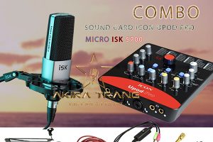 Combo Soundcard Icon Upod Pro + Micro ISK S700 + Full phụ kiện