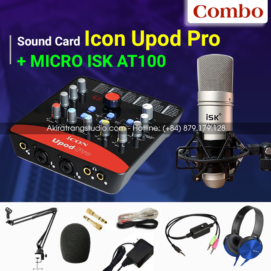 Combo Sound Card Icon Upod Pro micro AT100