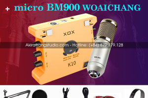 Combo sound card XOX K10 2021 + Mic BM900