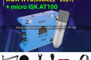 Combo sound card XOX K10 2021 + Mic AT100