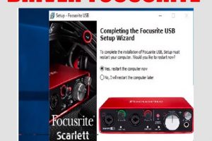 Hướng dẫn tải và cài đặt Driver cho sound card Focusrite