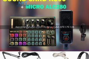 Combo Micro ALC 280 vs Soundcard K3000 full phụ kiện