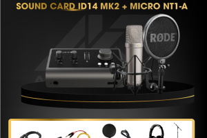 Combo sound card ID14 MK2 + Micro NT1-A