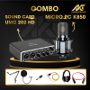 Combo-Sound-Card-UMC-202-HD-Micro-AKG-K850