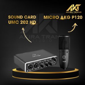 Combo-Sound-Card-UMC-202-HD-Micro-AKG-P120-2