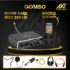 Combo-Sound-Card-UMC-202-HD-Micro-AKG-P220