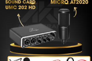 Combo Sound Card UMC 202 HD + Micro AT2020