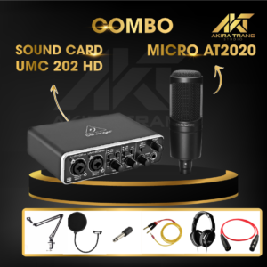 Combo-Sound-Card-UMC-202-HD-Micro-AT2020