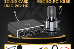 Combo Sound Card UMC 202 HD + Micro TAKSTAR PC K850