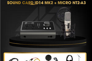 Combo sound card ID14 MK2 + Mic NT2-A3