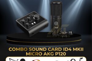 COMBO SOUND CARD ID4 MKII+ MICRO AKG P120