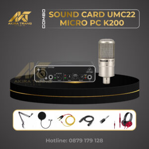 COMBO SOUND CARD UMC22+MICRO PC K200