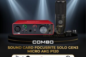 COMBO SOUND CARD FOCUSRITE SOLO GEN3+ MICRO AKG P120