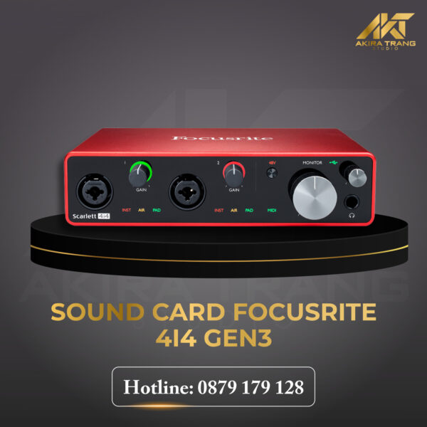 SOUND CARD FOCUSRITE 4I4 GEN3