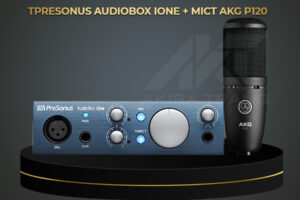 COMBO SOUNDCARD TPRESONUS AUDIOBOX IONE+ MICT AKG P120