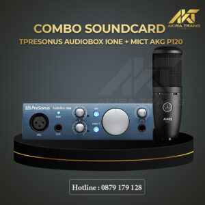 COMBO SOUNDCARD TPRESONUS AUDIOBOX IONE+ MICT AKG P120