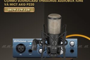 COMBO SOUNDCARD TPRESONUS AUDIOBOX IONE+ MICT AKG P220