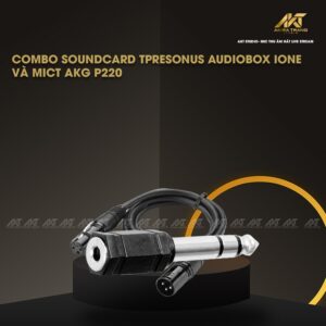 COMBO SOUNDCARD TPRESONUS AUDIOBOX IONE+ MICT AKG P220