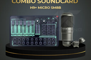 Combo Sound Card H9 + Micro SM8B