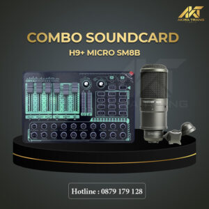 Combo Sound Card H9 + Micro SM8B