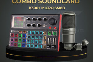 Combo Sound Card K300+ Micro SM8B