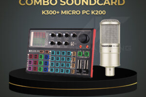 Combo Sound Card k300 + Micro PC K200