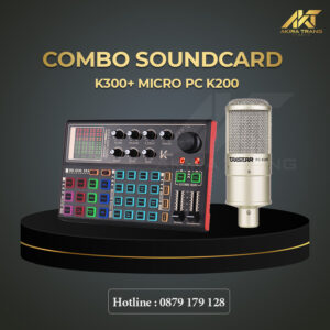 Combo Sound Card k300 + Micro PC K200