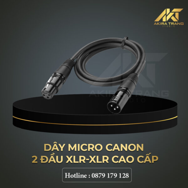 Dây Micro Canon 2 Đầu XLR-XLR Cao Cấp