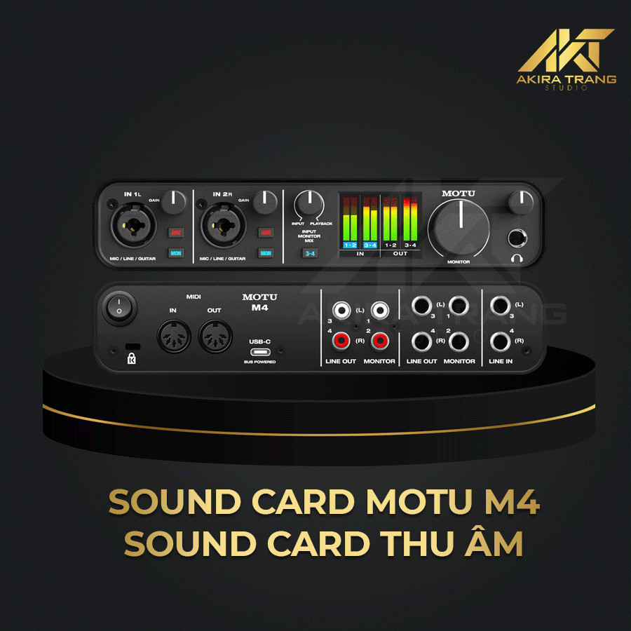 Sound Card Thu Âm Motu M4