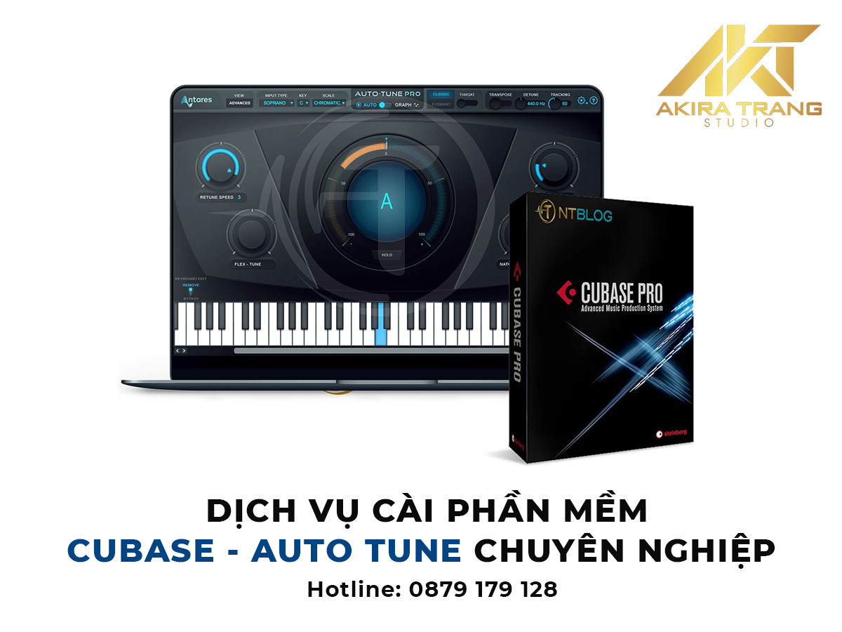 Dịch vụ cài phần mềm Cubase – Auto Tune chuyên nghiệp